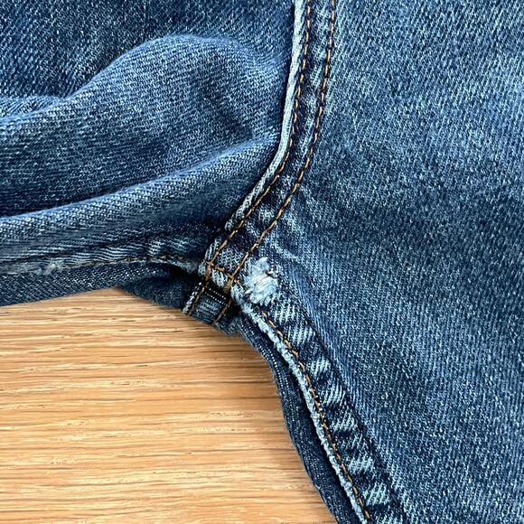 Reformation Jordi Kick Flare Frayed Hem High Waisted Jeans sz 30 - Picture 6 of 6